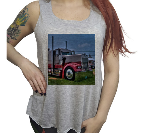 Musculosa Dama Camion Casa Espectacular Con Cromado