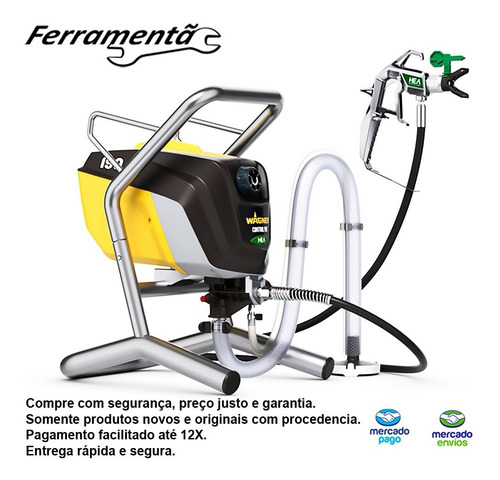 Imagem 1 de 8 de Máquina Pintura Airless Wagner Pro 190 220 V Novo Garantia