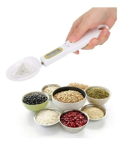 Imagen 5 de 10 de Balanza Cocina Gramera Cocina Pesa Gramera Cuchara 500 Grs