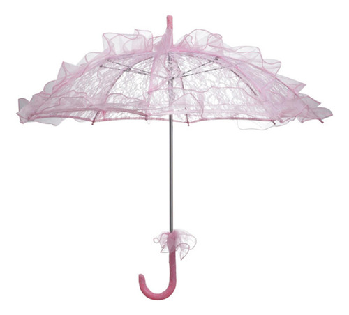 / Renda Artesanal, Decoração De Guarda-sol, Rosa