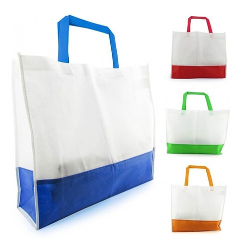 Bolsa De Compra Bicolor No2 En Cambrel X 20 Unidades