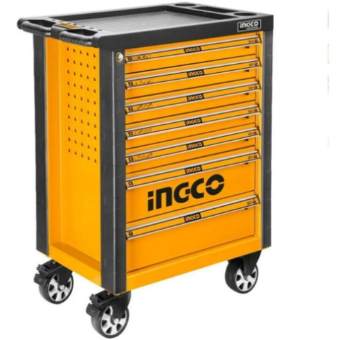 Caja Carro Herramientas 162 Pcs 7 Estantes C/llave Y Freno