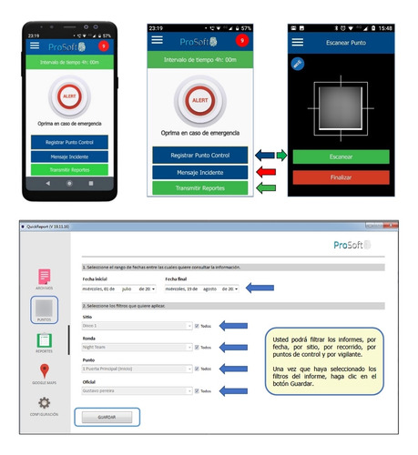 Control De Rondas Vigiladores Serenos Seguridad Vigilancia 