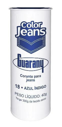 Kit Com 3 - Corante Roupa Guarany Colorjeans Azul Indig 40g 