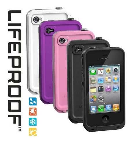 Funda Lifeproof Blanca Protege Golpes Agua Para iPhone 4/4s