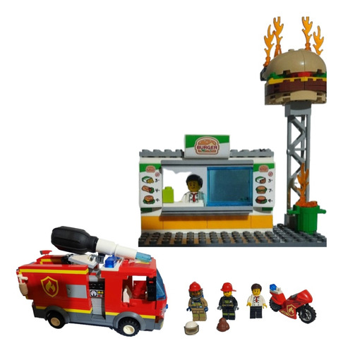 Lego City Rescate Del Bar De Hamburguesas 60214