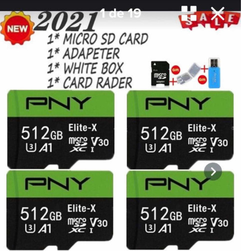 Imagem 1 de 8 de Cartão De Memória Micro Sd Pro Eilte Sd3 Xc1 De 512 Gb Lacra