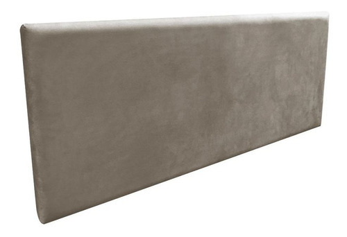 Cabeceira Painel Clean Cama Box Queen 160 Cm Suede - D'rossi Cor Marrom-rato