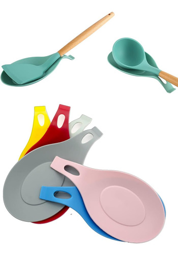 Juego De 6 Utensilios De Cocina De Silicona Para Encimera