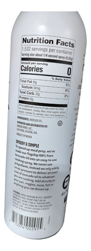 Aceite De Aguacate En Spray Natural Original 100% Puro