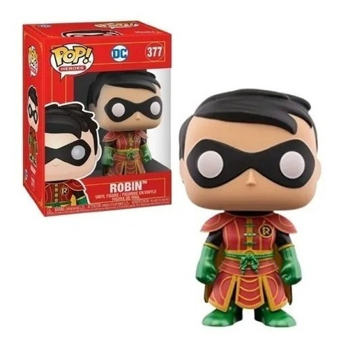 Muñeco Figura Funko Pop Heroes Dc Robin #377 Coleccionable