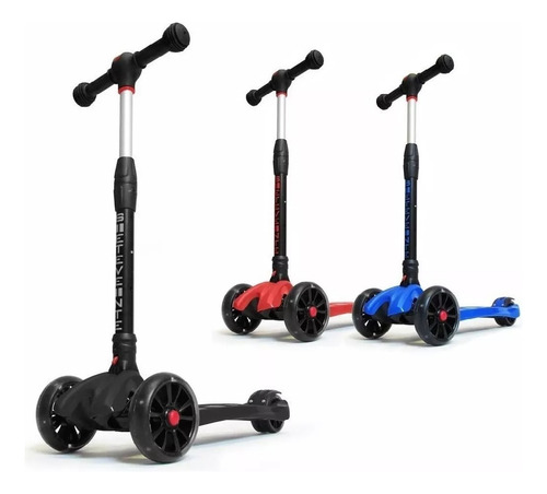 Monopatin 4 Ruedas Con Luces Led Reforzado Grande Cobra 720