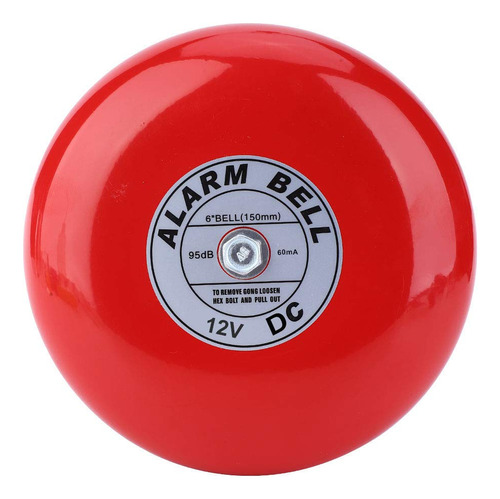 Campana De Alarma De Incendios, Cb-6b 95db 5.9 Pulgadas, Bas