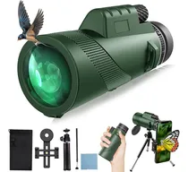 Comprar Telescopio Monocular, Monoculares Hd De 12 X 52 Pulgadas Para Adultos, Prisma Bak-4 Y Monocular Fmc De Alta Potencia Para Smartphone, Monocular Compacto Portátil Impermeable Con Soporte Para