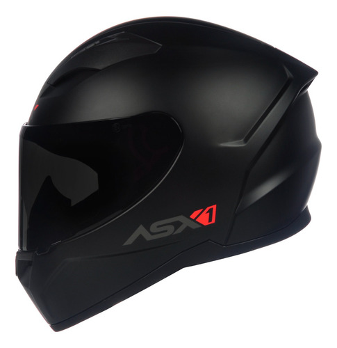 Capacete para moto  integral ASX  City  preto fosco tamanho M 