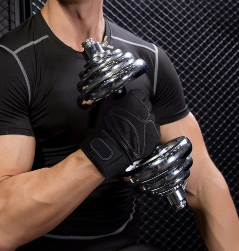 Imagen 8 de 10 de Guantes De Gimnasio Ejercicio Pesas Entrenamiento Y Trekking