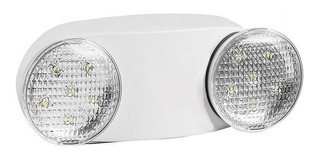 Lámpara emergencia de pared Mercury LED de emergencia 2x1.2w batería 4V 2000mah color blanco 110V/220V por 1 unidad