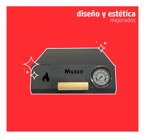Imagen 5 de 9 de Horno Pizzero Portatil Muzza Pizza A La Piedra 4 Hornallas
