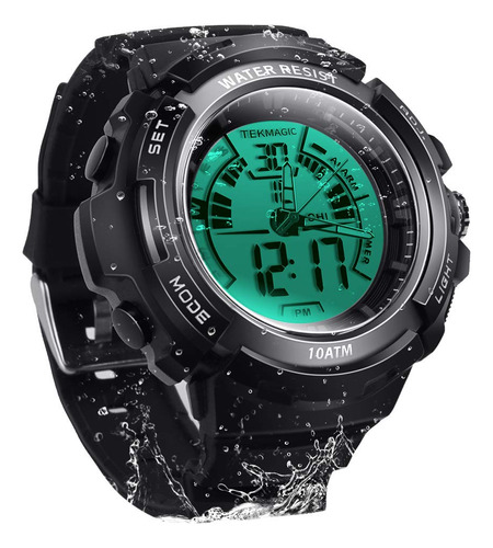 Tekmagic Reloj De Buceo Digital Impermeable 10atm 328.1 Ft B
