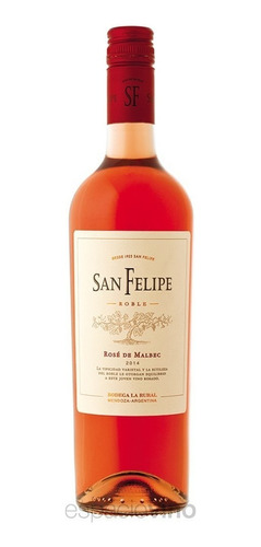 Vino San Felipe Roble Rose De Malbec 750 Ml.