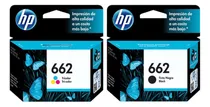 Comprar Cartuchos Kit X2 Hp 662 Negro + 662 Color Originales