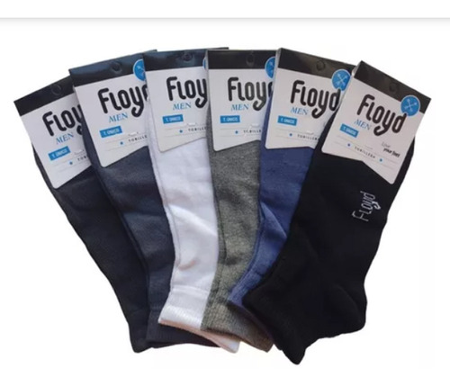 Pack X6 Pares Soquetes Altos Hombre Floyd 1412/14