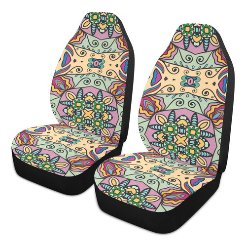 Funda Asiento Coche Adorno Otomano Indio Antideslizante Para