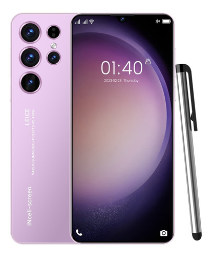 Teléfonos Inteligentes Android Baratos S23 Ultra Rosa Claro 6.1 En 1gb Ram 8gb Rom