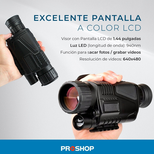 Imagen 4 de 10 de Monocular Visor Infrarrojo Visión Nocturna Zoom 5x40 200 Mt