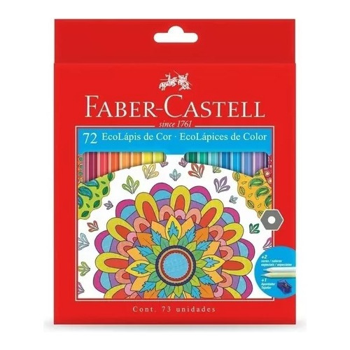 Lapices Faber Castell 72 Unidades Ecolapiz De Colores