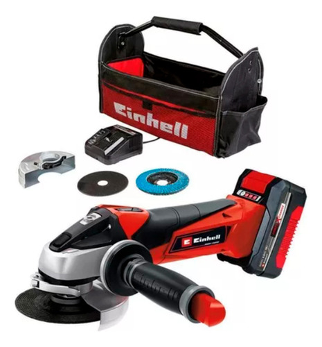 Amoladora Inalámbrica Einhell Te-ag 18/115 Li + Kit - Rex