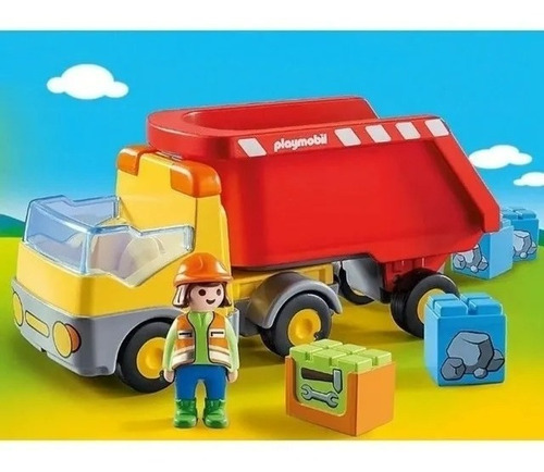 Imagen 2 de 3 de Playmobil 123 Camion De Construccion Con Accesorios 70126 Ed