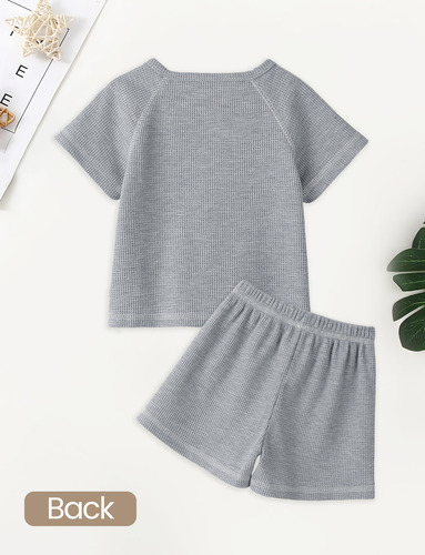 I Conjunto De Ropa Bebé Niño De Verano De 2 Piezas