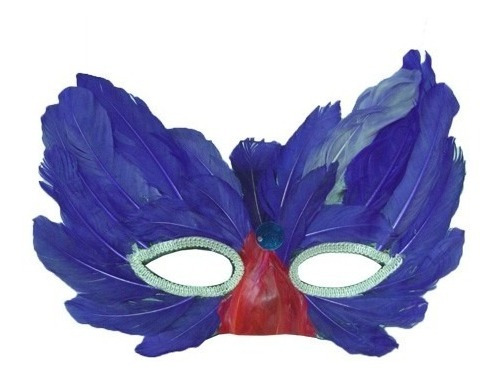 10 Mascaras Penas Coloridas Sortidas Para Festas E Carnaval