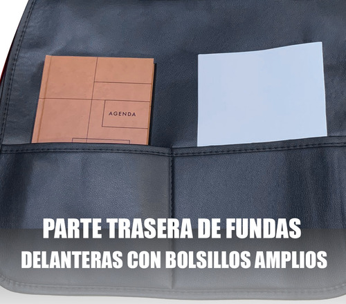 Funda Univ. Ecocuero Negro / Rojo Ideal Para Changan Cs15