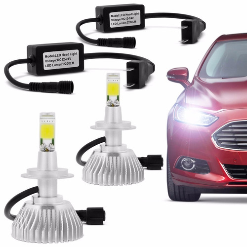 Kit Lâmpada Xenon Led Super Branca H4 Automotiva 6000k