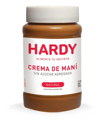 Pasta De Maní Hardy 100% Natural - Crema Sin Azucar Vegana