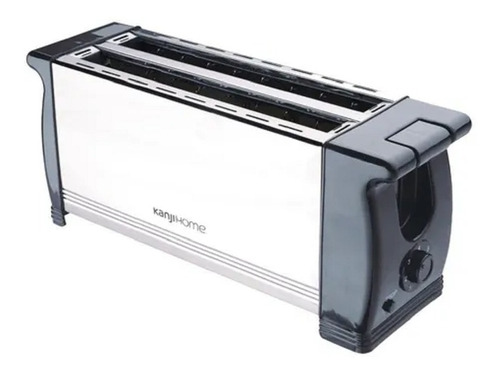 Tostadora Electrica Kanji Larga 1200w 4 Rodajas Acero Inox