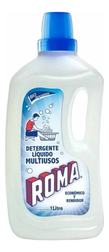 Pack 3x Detergente Líquido Biodegradable Roma Multiusos 1 L