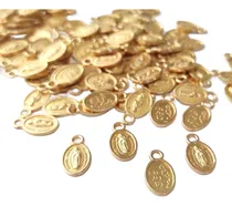 Comprar 10 Mini Dijes Medallas Virgen De Guadalupe De Metal Bijou 