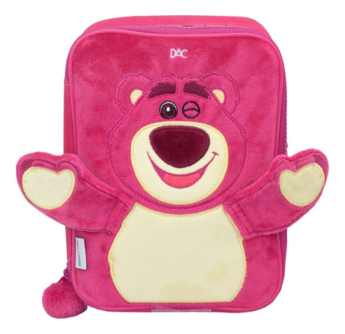 Estojo Box Fluffy Lotso Pelucia Dac Cor Rosa