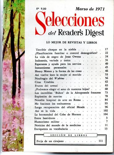 Selecciones Del Reader´s Digest Nº364 Marzo 1971