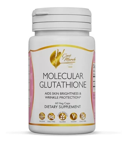 Molecular Glutathione Dra Coco March  60 Capsulas Vegano