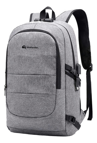 Mochila Antirrobo Para Laptop Hasta 15.6 Pulgadas Bloqueo Por Contraseña De Código, Impermeable, Puerto Usb Y Audífonos, Moderna Para Mujer Y Hombre