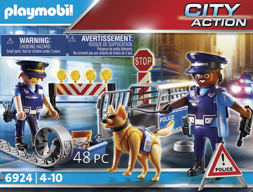 Playmobil Control Policial Perro City Action Tránsito #6924
