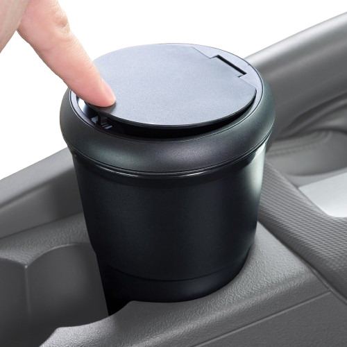 Basurero Push Para Automóvil Betterware - 650 Ml - 7diax18cm
