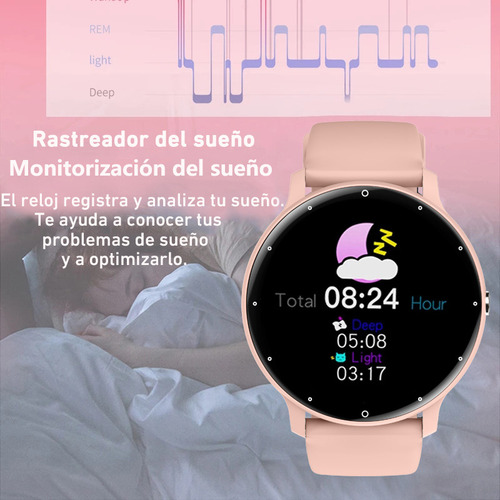 Reloj Inteligente Mujere Hombre Deportivo Llamada Bluetooth