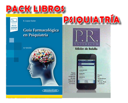 Pack Galan Guia Farmacologico Psiquiatria+ Pr Vademecum Bols