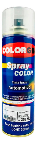 Spray Verniz Automotivo Colorgin 300ml Transp E Brilhante