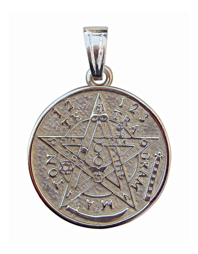 Medalla Dije Proteccion Plata 925 Tetragammaton Tetragamaton